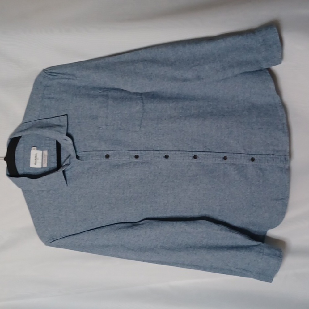 Goodfellow Men's Light Blue Soft Cotton Long Sleeve Shirt. Size 2XL